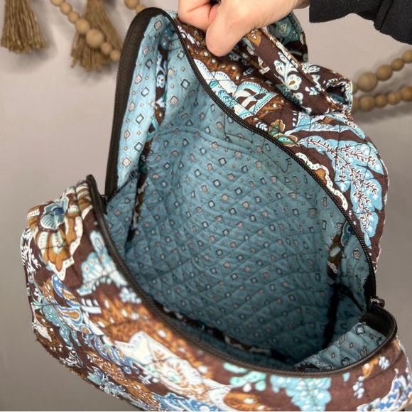Vera Bradley Java Blue medium backpack - Picture 3 of 3